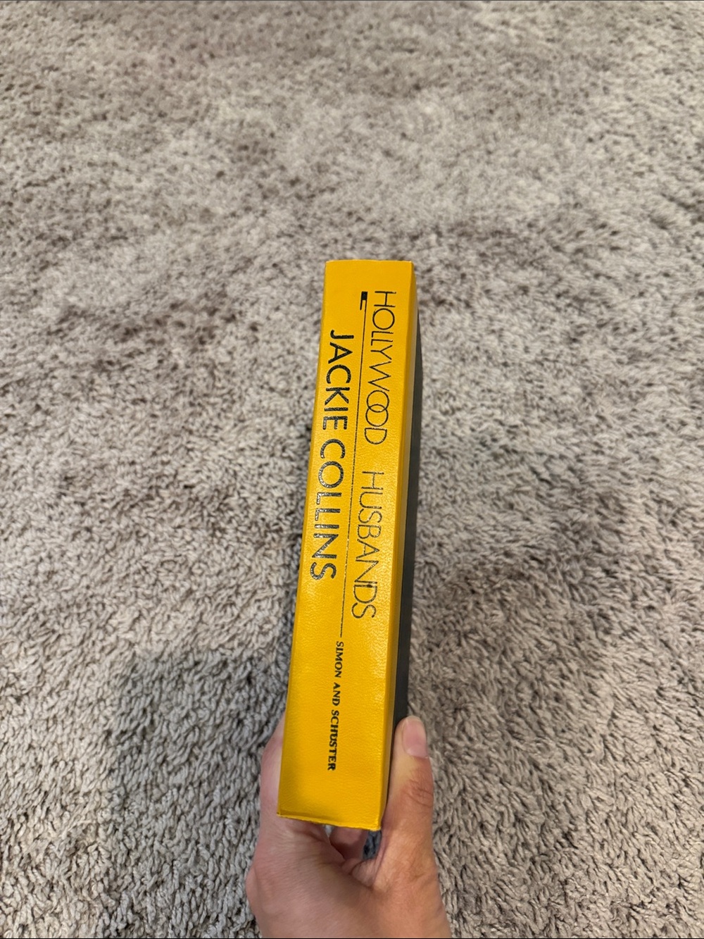 'Hollywood Husbands' Decorative Yellow Coffee Table Book